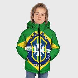 Куртка зимняя для мальчика CBF Brazil, цвет: 3D-светло-серый — фото 2