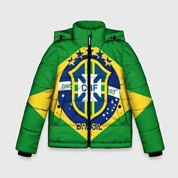 Куртка зимняя для мальчика CBF Brazil, цвет: 3D-красный