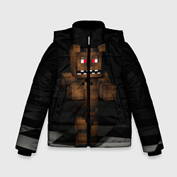 Куртка зимняя для мальчика Minecraft: Freddy FNAF, цвет: 3D-черный