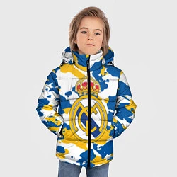 Куртка зимняя для мальчика Real Madrid: Camo, цвет: 3D-черный — фото 2
