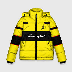 Куртка зимняя для мальчика Lamborghini Style, цвет: 3D-черный