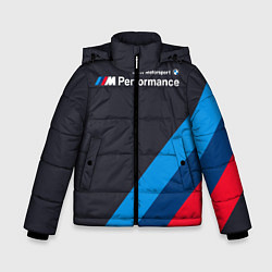 Куртка зимняя для мальчика BMW M Performance, цвет: 3D-черный