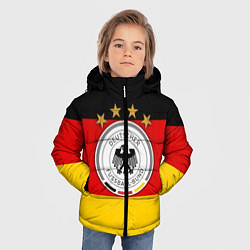 Куртка зимняя для мальчика Немецкий футбол, цвет: 3D-черный — фото 2