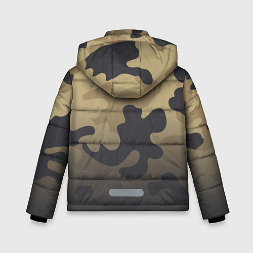 Зимняя куртка для мальчика Camouflage Khaki / 3D-Светло-серый – фото 2