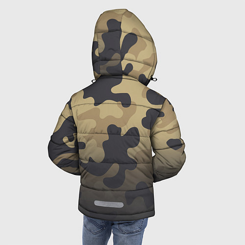 Зимняя куртка для мальчика Camouflage Khaki / 3D-Светло-серый – фото 4