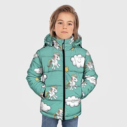 Куртка зимняя для мальчика Love of Unicorns, цвет: 3D-черный — фото 2