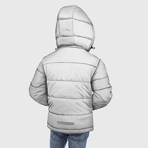 Зимняя куртка для мальчика Унесенные призраками / 3D-Светло-серый – фото 4