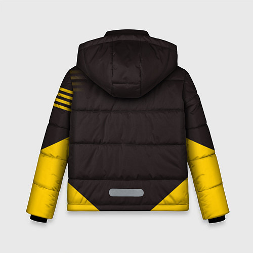 Зимняя куртка для мальчика Alpinism: Yellow Russia / 3D-Черный – фото 2