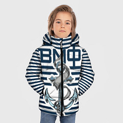 Куртка зимняя для мальчика Якорь ВМФ, цвет: 3D-светло-серый — фото 2