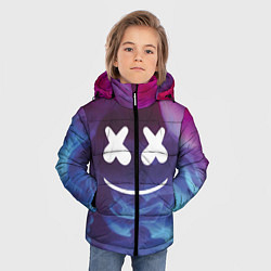 Куртка зимняя для мальчика Marshmello: Smoke Smile, цвет: 3D-черный — фото 2