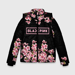 Куртка зимняя для мальчика Black Pink: Delicate Sakura, цвет: 3D-красный