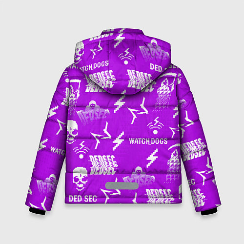 Зимняя куртка для мальчика Watch Dogs 2: Violet Pattern / 3D-Черный – фото 2