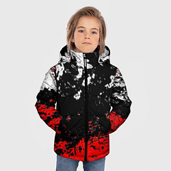 Куртка зимняя для мальчика Брызги красок, цвет: 3D-светло-серый — фото 2