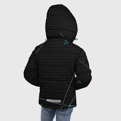 Зимняя куртка для мальчика Watch Dogs 2: Tech Geometry / 3D-Светло-серый – фото 4