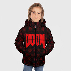 Куртка зимняя для мальчика DOOM: Hellish signs, цвет: 3D-черный — фото 2