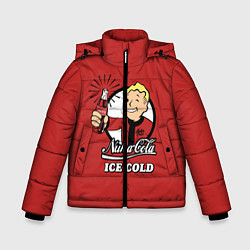 Куртка зимняя для мальчика Nuka Cola: Ice Cold, цвет: 3D-черный