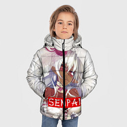 Куртка зимняя для мальчика Senpai: White Girl, цвет: 3D-черный — фото 2