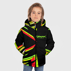 Куртка зимняя для мальчика Cyberpunk 2077: Black Style, цвет: 3D-черный — фото 2