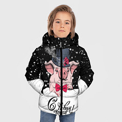 Куртка зимняя для мальчика Мистер Поросенок, цвет: 3D-красный — фото 2