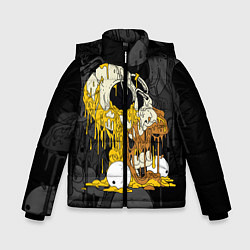 Куртка зимняя для мальчика Simpsons Halloween, цвет: 3D-черный