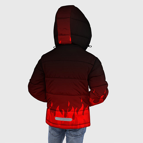 Зимняя куртка для мальчика Kumamon: Hell Flame / 3D-Светло-серый – фото 4