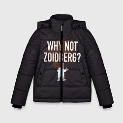 Куртка зимняя для мальчика Why not Zoidberg?, цвет: 3D-черный