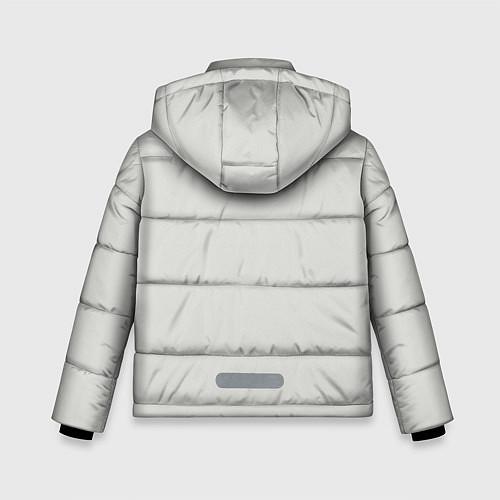 Зимняя куртка для мальчика Лис вцепился / 3D-Черный – фото 2