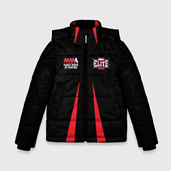 Куртка зимняя для мальчика MMA Elite, цвет: 3D-черный