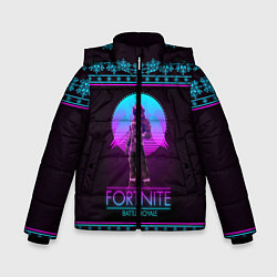 Куртка зимняя для мальчика Fortnite: Neon Battle, цвет: 3D-черный