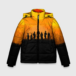 Куртка зимняя для мальчика Red Dead Redemption: Orange Sun, цвет: 3D-красный