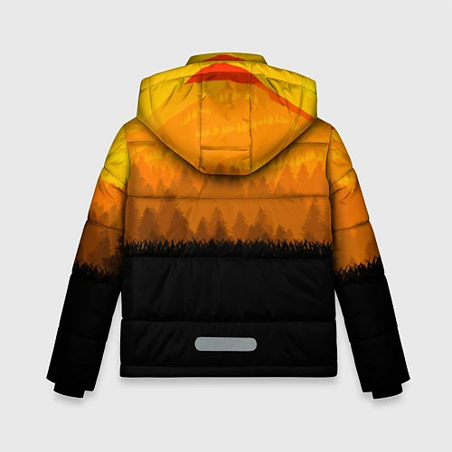 Зимняя куртка для мальчика Red Dead Redemption: Orange Sun / 3D-Черный – фото 2