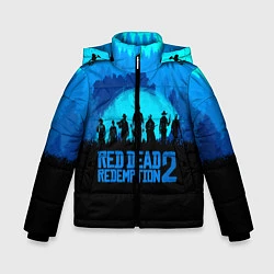 Куртка зимняя для мальчика RDR 2: Blue Style, цвет: 3D-черный