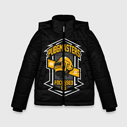 Куртка зимняя для мальчика PUBG: Focussed 66, цвет: 3D-черный
