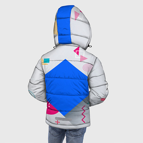 Зимняя куртка для мальчика BTS Geometry / 3D-Красный – фото 4
