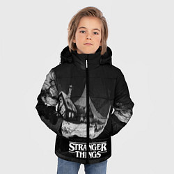 Куртка зимняя для мальчика Stranger Things: Black Hut, цвет: 3D-черный — фото 2