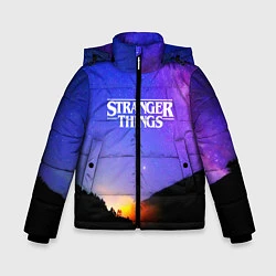 Куртка зимняя для мальчика Stranger Things: Space Rising, цвет: 3D-черный