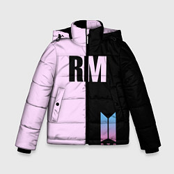 Куртка зимняя для мальчика BTS RM, цвет: 3D-светло-серый