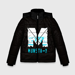 Куртка зимняя для мальчика MONSTA X, цвет: 3D-черный