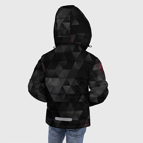 Зимняя куртка для мальчика BMW: Polygon / 3D-Красный – фото 4