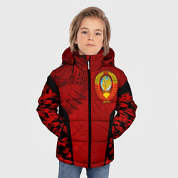 Куртка зимняя для мальчика Камуфляж СССР, цвет: 3D-светло-серый — фото 2