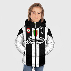 Куртка зимняя для мальчика Ювентус, цвет: 3D-черный — фото 2