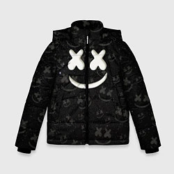 Куртка зимняя для мальчика Marshmello Cosmos pattern, цвет: 3D-черный
