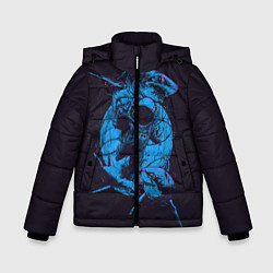 Куртка зимняя для мальчика Dead Spaсe: Blue Style, цвет: 3D-черный