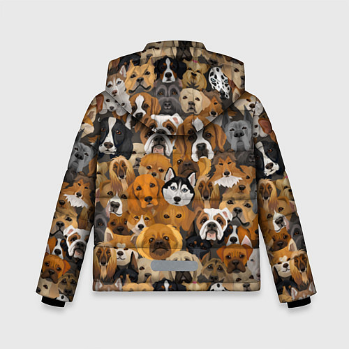 Зимняя куртка для мальчика Породы собак / 3D-Черный – фото 2