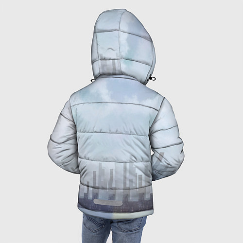 Зимняя куртка для мальчика Моя Геройская Академия / 3D-Светло-серый – фото 4