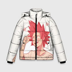 Куртка зимняя для мальчика Hearts Anime, цвет: 3D-светло-серый
