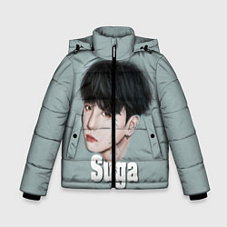 Куртка зимняя для мальчика BTS Suga, цвет: 3D-черный