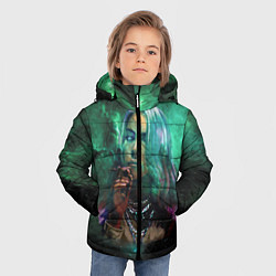 Куртка зимняя для мальчика Billie Eilish: Green Space, цвет: 3D-черный — фото 2