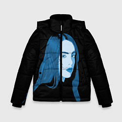 Куртка зимняя для мальчика Billie Eilish: Blue Style, цвет: 3D-черный