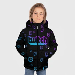 Куртка зимняя для мальчика Twitch: Neon Style, цвет: 3D-черный — фото 2